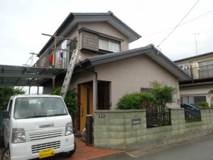 平塚市M様邸　外壁塗装　板金工事